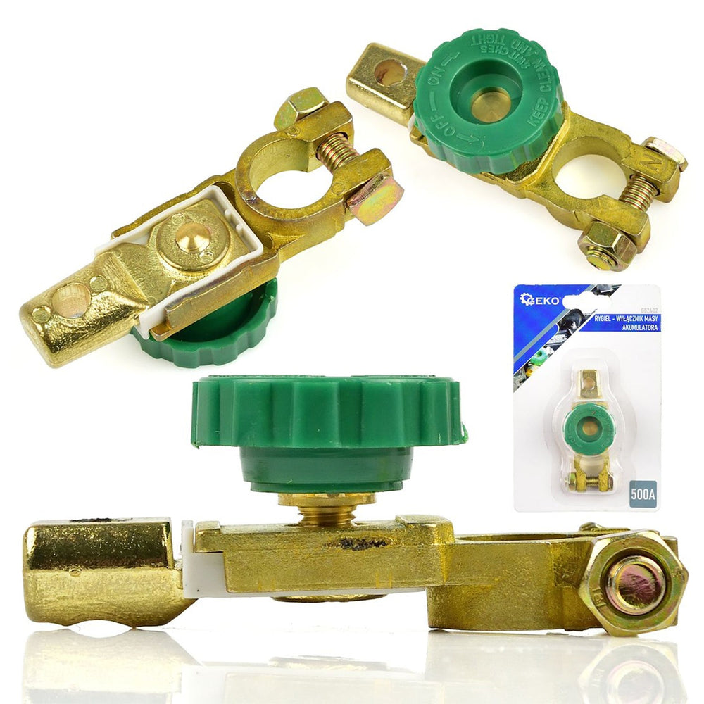 Stacca batteria 500 A con morsetto negativo ed innesto rapido per auto, camper,nautica