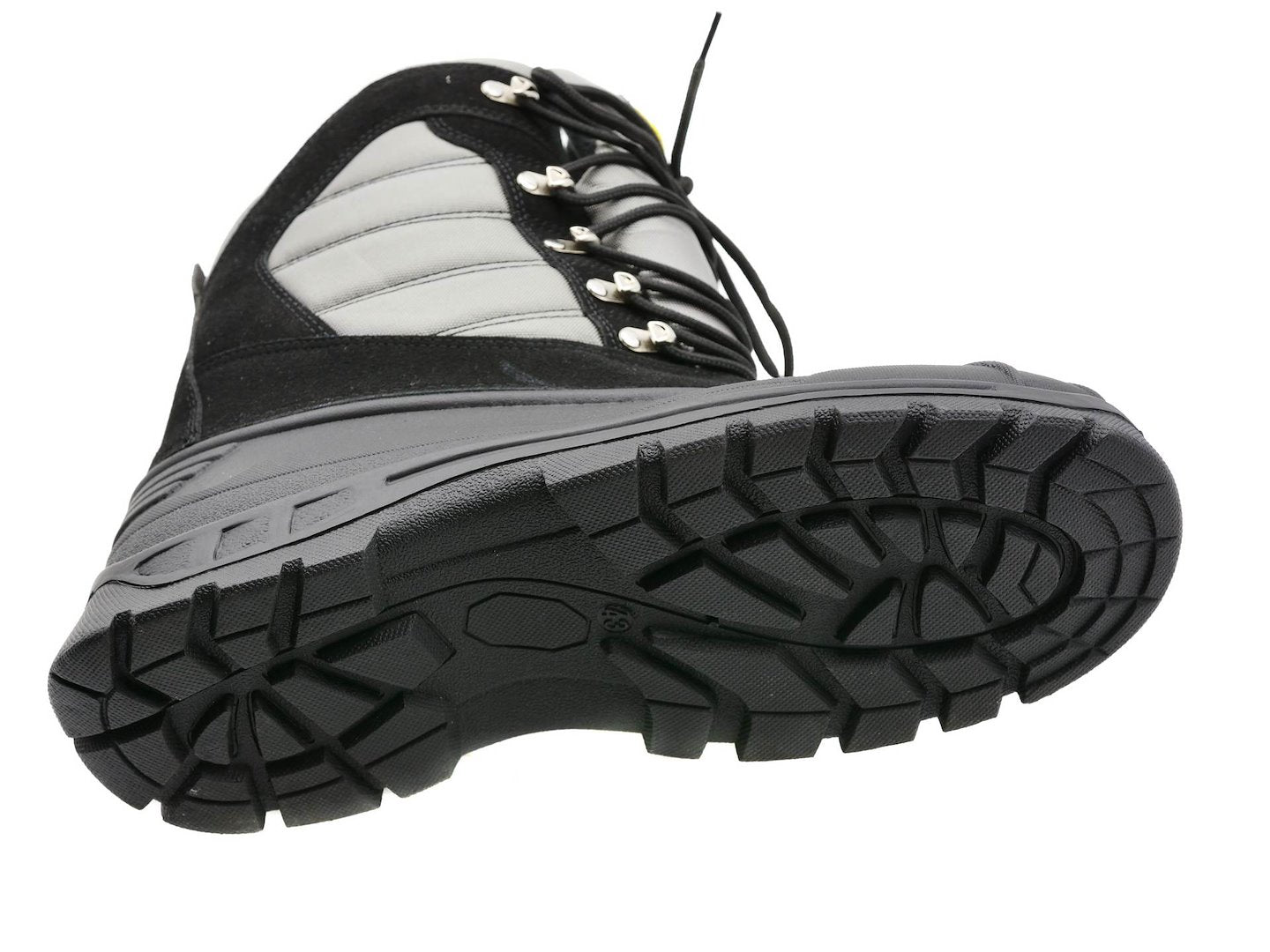 Stivali da neve per uomo invernali suole impermeabili scarpe calde stringati per giardino, fattoria e outdoor, nero,taglia 43 Geko