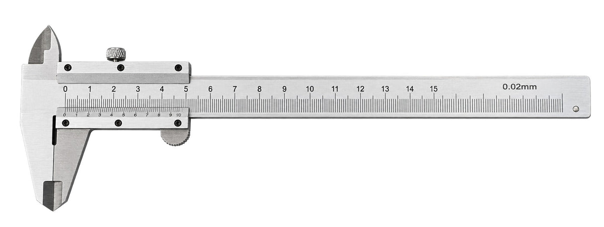 Calibro a corsoio, campo di misura 150 mm, strumento micrometrico di misurazione della profondita ad alta precisione, per uso professionale e fai da te, Gebo Tools