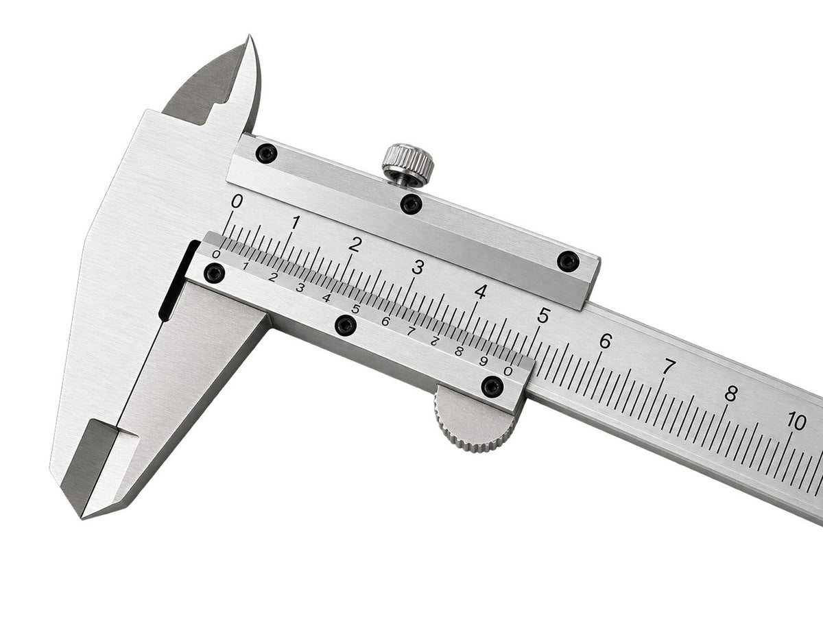Calibro a corsoio, campo di misura 150 mm, strumento micrometrico di misurazione della profondita ad alta precisione, per uso professionale e fai da te, Gebo Tools