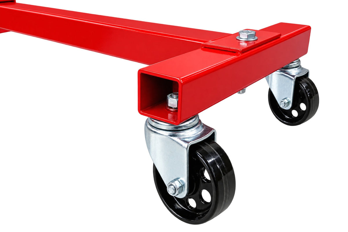Cavalletto porta motore girevole, supporto per cambio, rotazione 360 gradi, 4 bracci di montaggio carrello professionale carico massimo 450 kg Gebo Tools