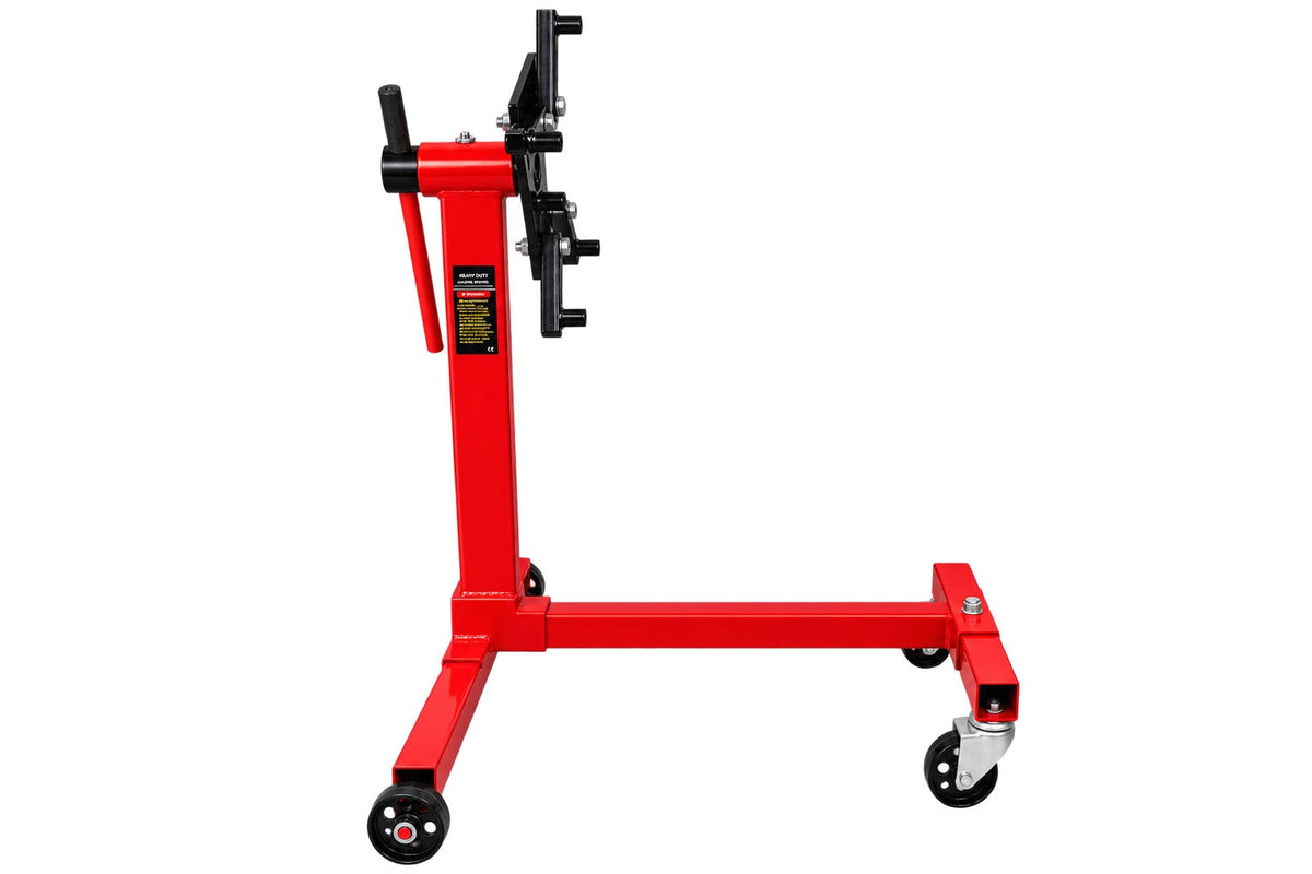 Cavalletto porta motore girevole, supporto per cambio, rotazione 360 gradi, 4 bracci di montaggio carrello professionale carico massimo 450 kg Gebo Tools
