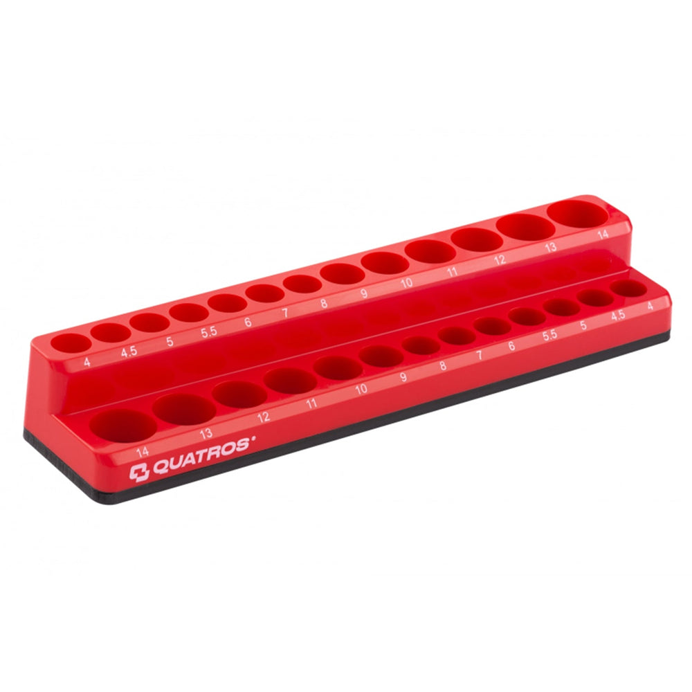 Supporto porta chiavi a bussola 1/4" , organizer con guida per attrezzi in garage