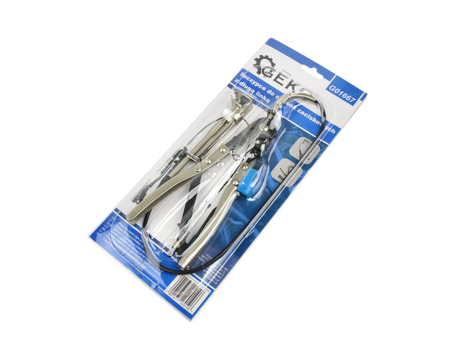 Pinza per fascette con cavo 655 mm ,pinza per fascette manicotti morsetti auto moto con cavo flessibile Geko