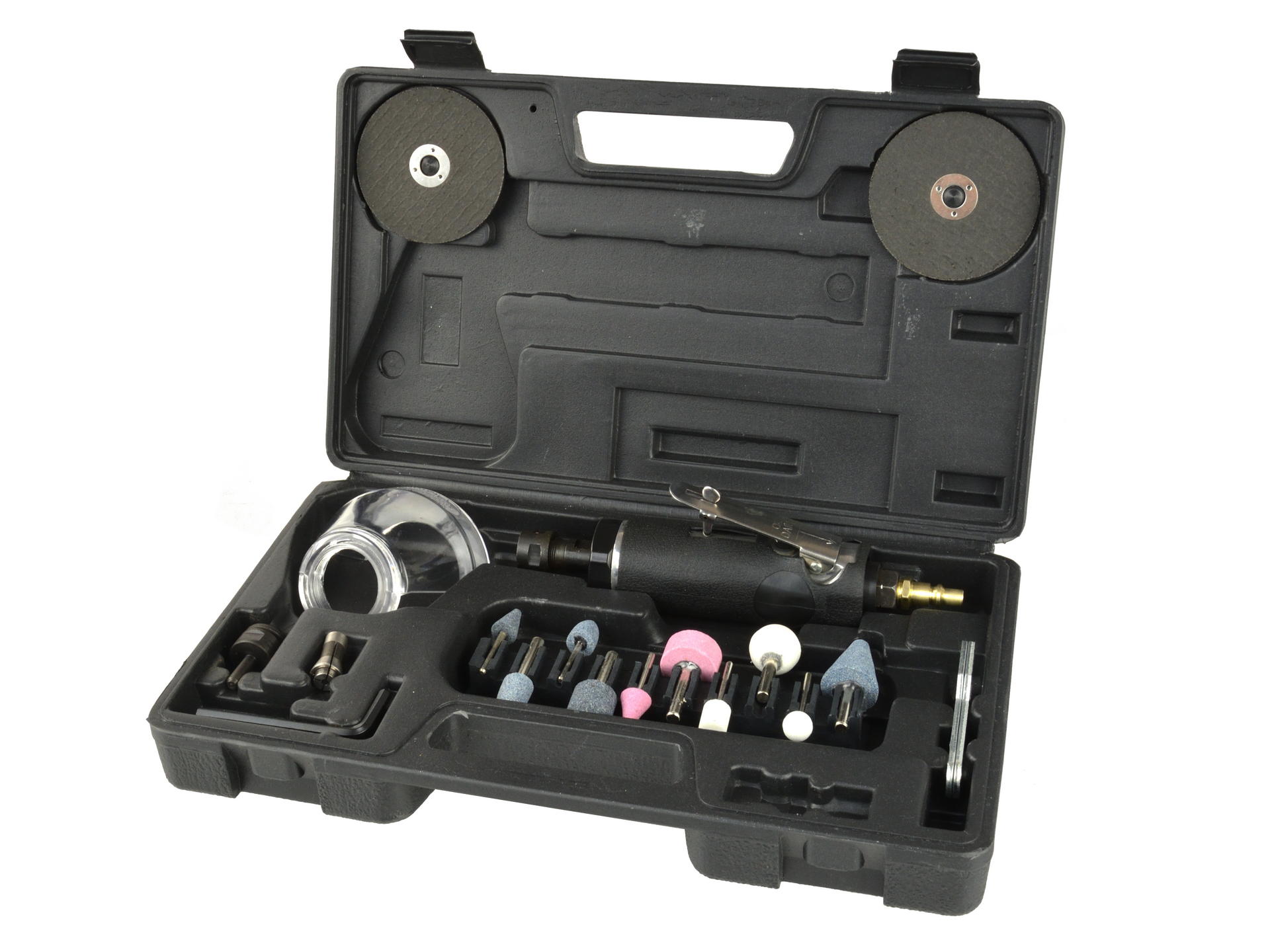 Kit per smerigliatrice pneumatica, mini smerigliatrice dritta per riparazione pneumatici e altre applicazioni, con accessori, 10 pezzi