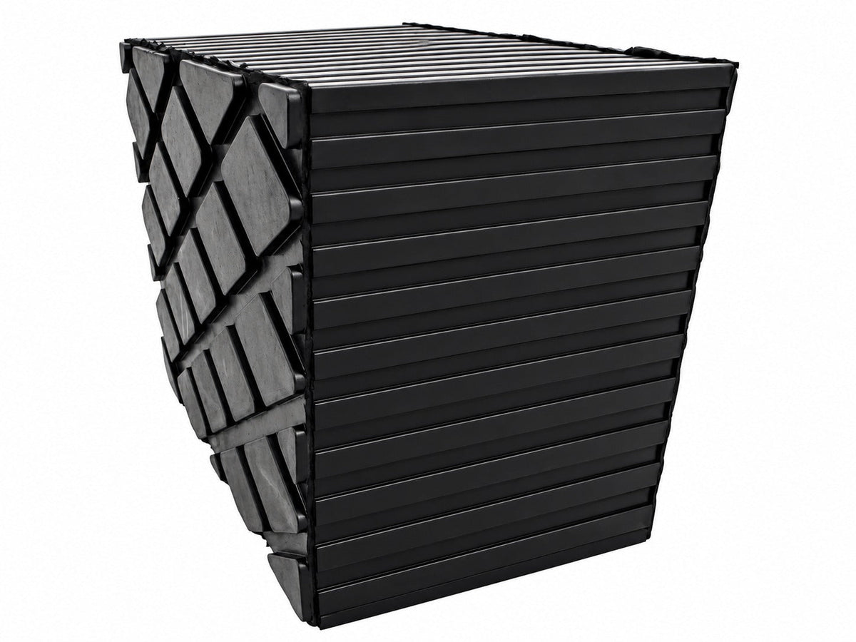 Tampone in gomma rettangolare, tappettino per cric sollevatore, cuscinetto auto, tamponi universali per ponti sollevatori a forbice 160x120x100 mm Gebo Tools