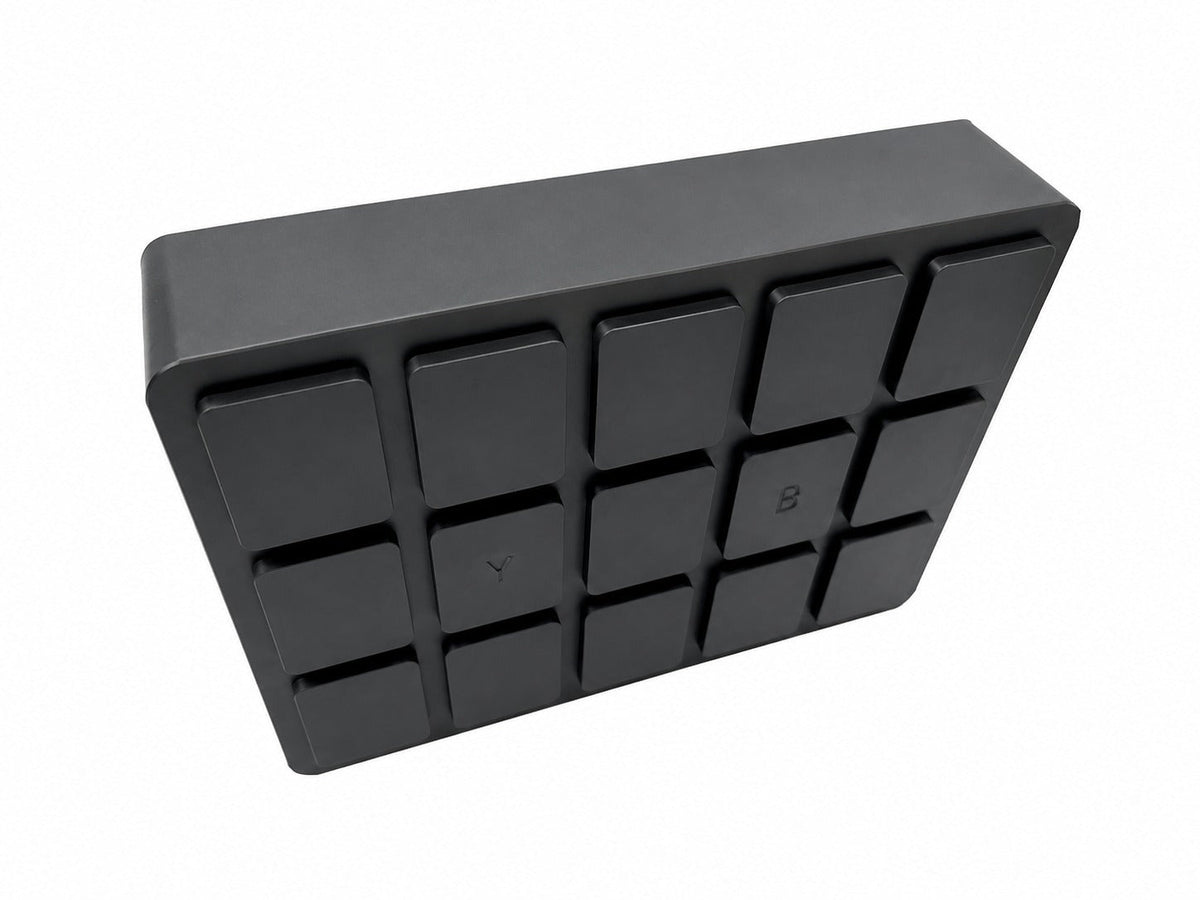 Tampone in gomma rettangolare, tappettino per cric sollevatore, cuscinetto auto, tamponi universali  per ponti sollevatori a forbice 160x120x40 mm Gebo Tools