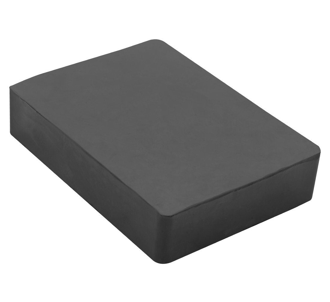Tampone in gomma rettangolare, tappettino per cric sollevatore, cuscinetto auto, tamponi universali per ponti sollevatori 118 × 160 × 35 mm
