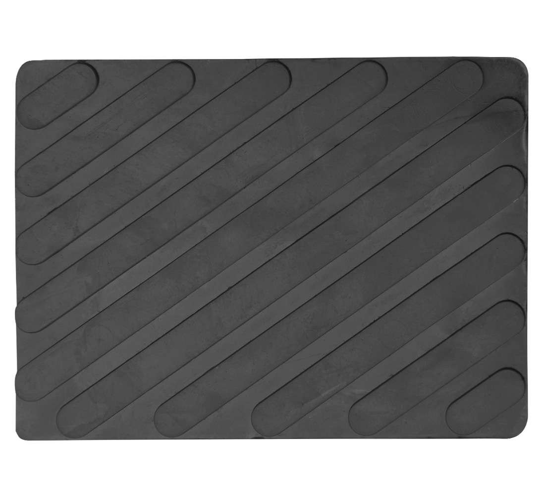 Tampone in gomma rettangolare, tappettino per cric sollevatore, cuscinetto auto, tamponi universali per ponti sollevatori 118 × 160 × 35 mm