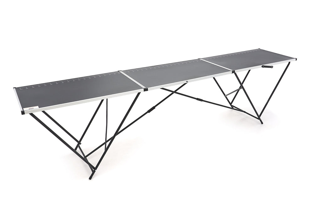 Tavolo pieghevole da lavoro per carta da parati, alluminio 300x60x77cm Hbm