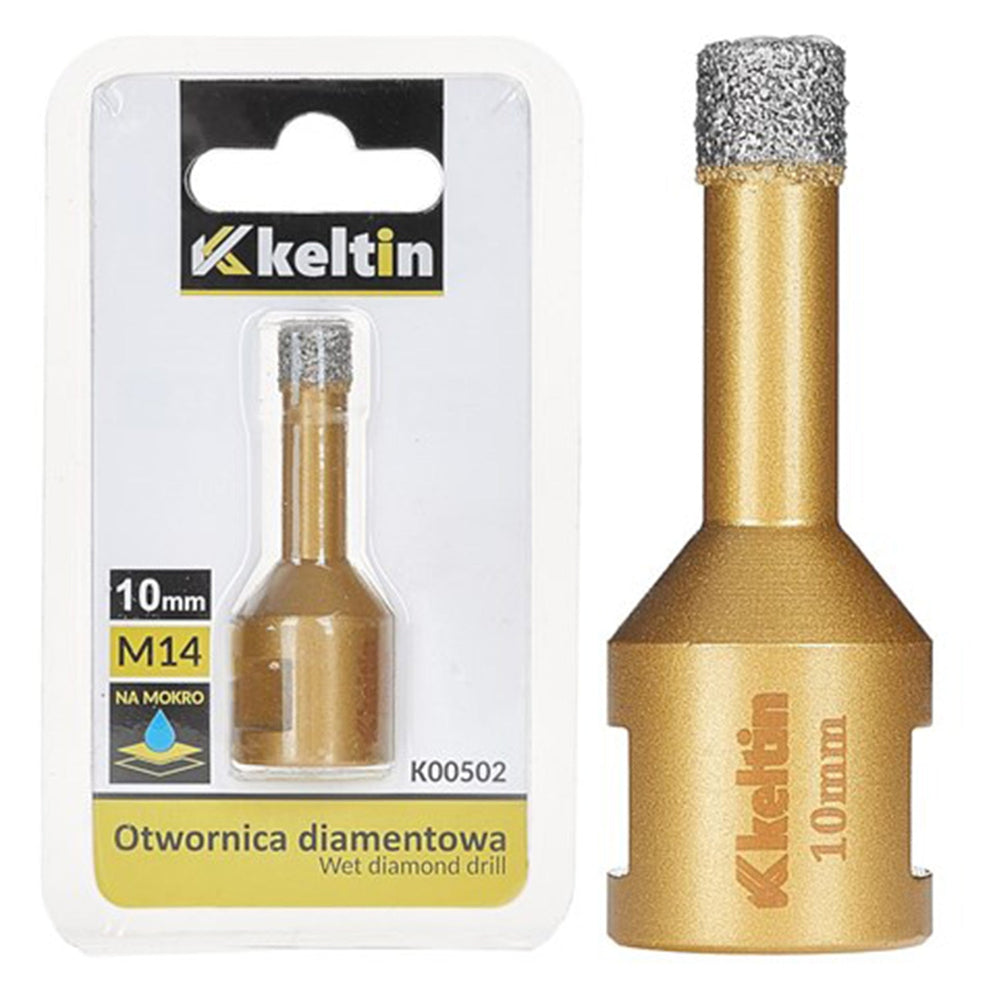 Tazza-fresa-corona diamantata 10 mm x M14 ,per carotaggio, carotatrice, Keltin