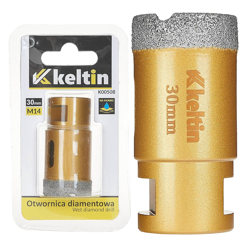 Tazza-fresa-corona diamantata 30 mm x M14 ,per carotaggio ,Keltin