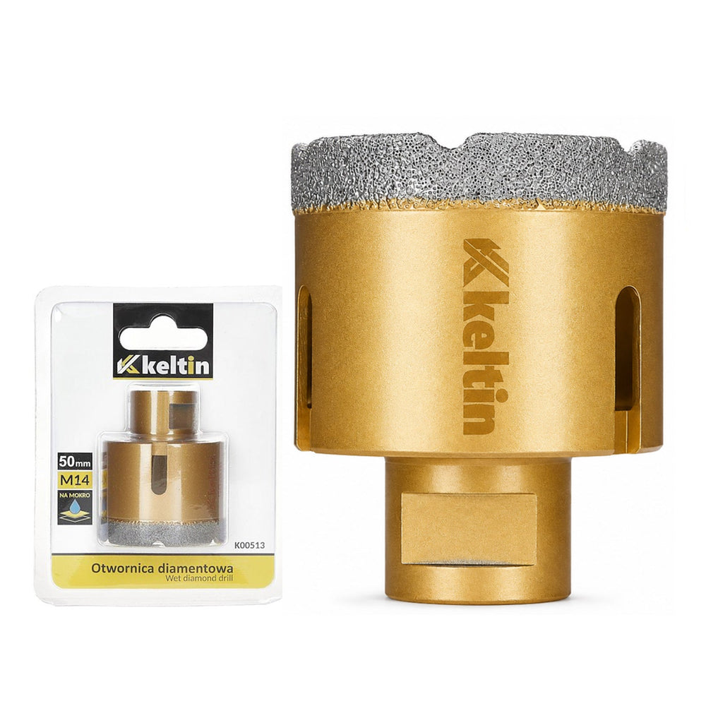 Tazza-fresa-corona diamantata 50 mm x M14 ,per carotaggio, carotatrice, Keltin
