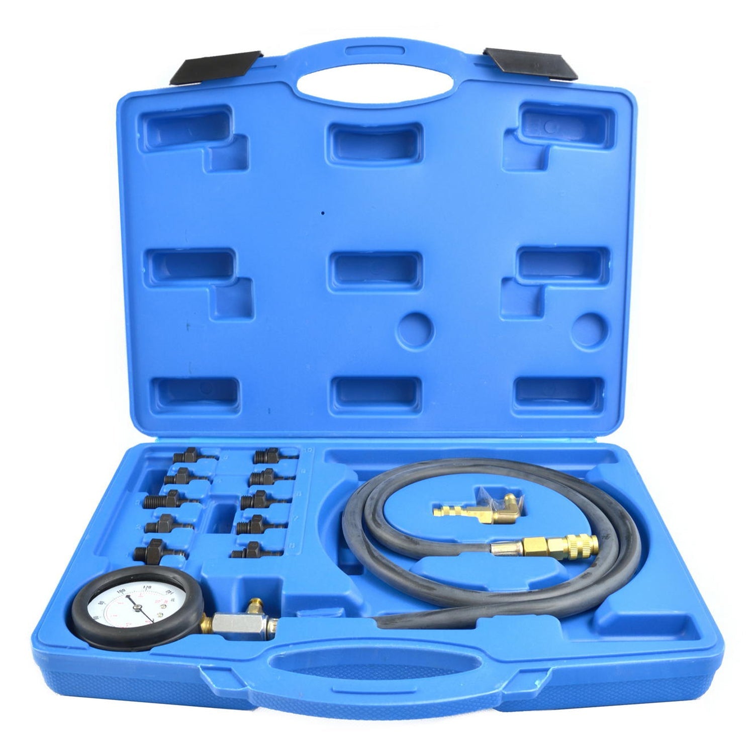 Misuratore pressione olio, tester strumento di misurazione olio, set per test pressione dell'olio, 0 - 10bar (0 - 140psi), modello 2