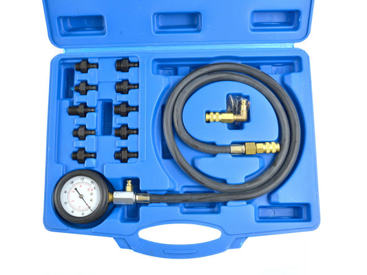 Misuratore pressione olio, tester strumento di misurazione olio, set per test pressione dell'olio, 0 - 10bar (0 - 140psi), modello 2