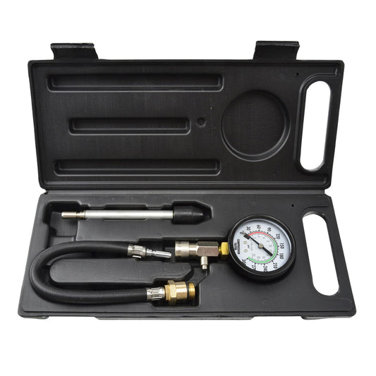 Tester di compressione, kit manometro pressione per motori benzina 0-20 bar con 2 adattatori m14 m18 per auto e moto