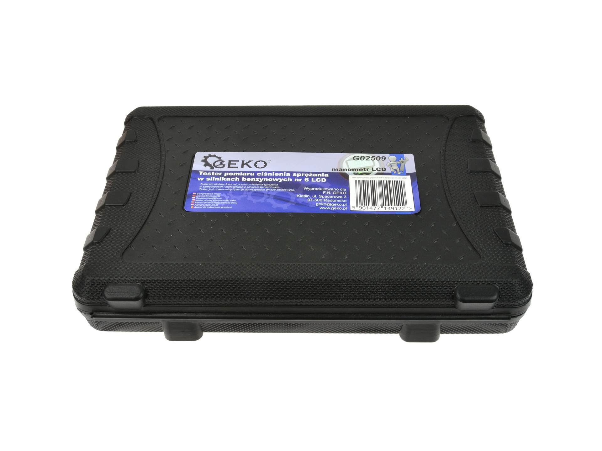Tester digitale per compressione motori a benzina, manometro per test di pressione del motore, kit tester di compressione digitale 8 pezzi con adattatore e tubo flessibile, manometro di precisione per tester