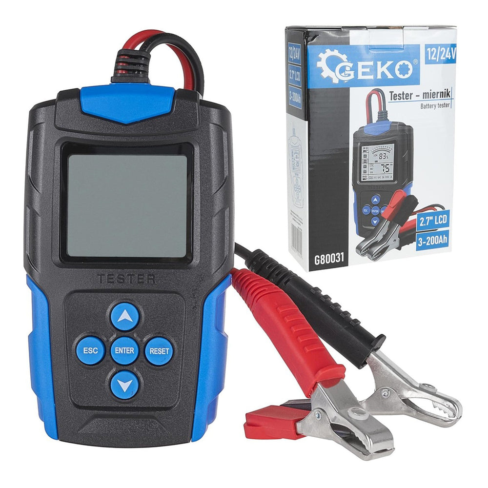 Tester per batteria auto a LCD,strumento diagnostico per veicoli, 12v 24v 3 Ah-200 Ah