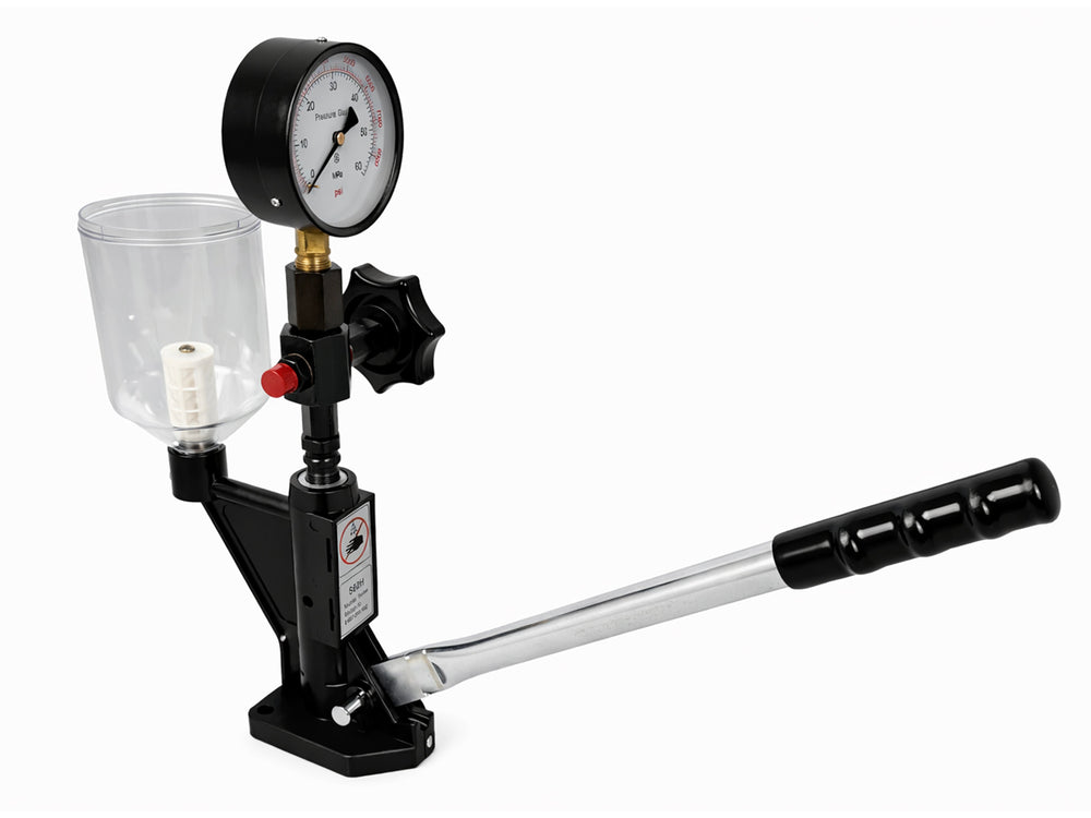 Tester per verifica pressione iniettori diesel, strumento di prova per ugelli di iniezione di carburante, 600 Bar Gebo Tools
