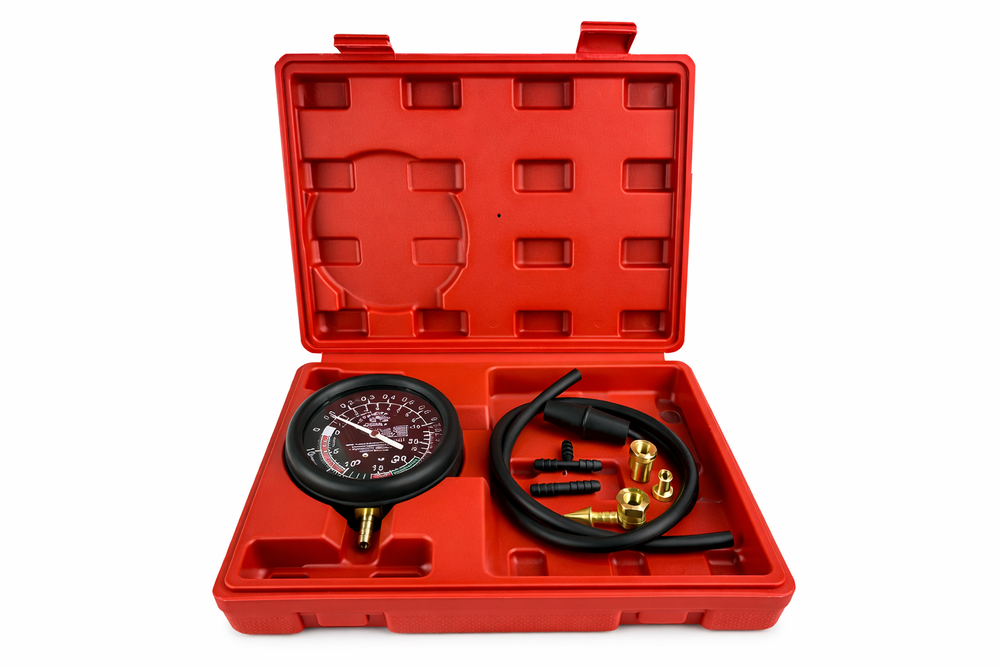 Tester pompa benzina, manometro carburatore pressione vuoto carburante auto, manometri compressione 1 bar fino a 0, 7 bar per auto e moto, Gebo Tools