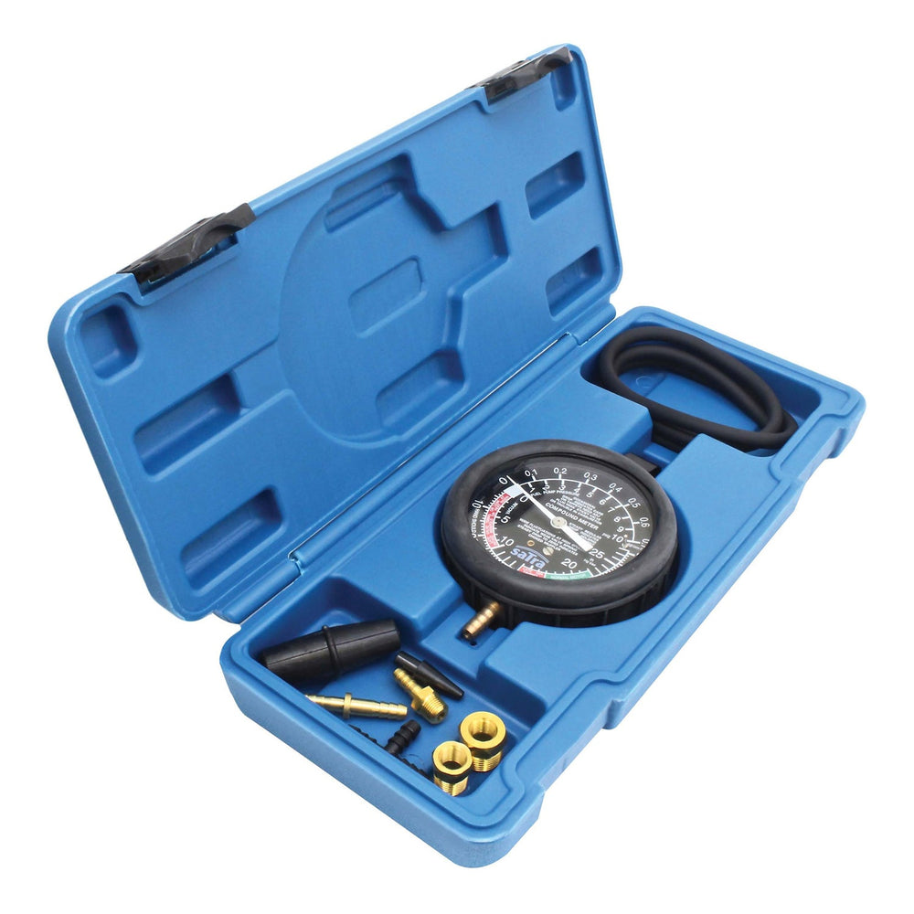 Tester pompa benzina, manometro carburatore pressione vuoto carburante auto, manometri compressione , 1 bar fino a 0, 7 bar,per auto e moto, Satra