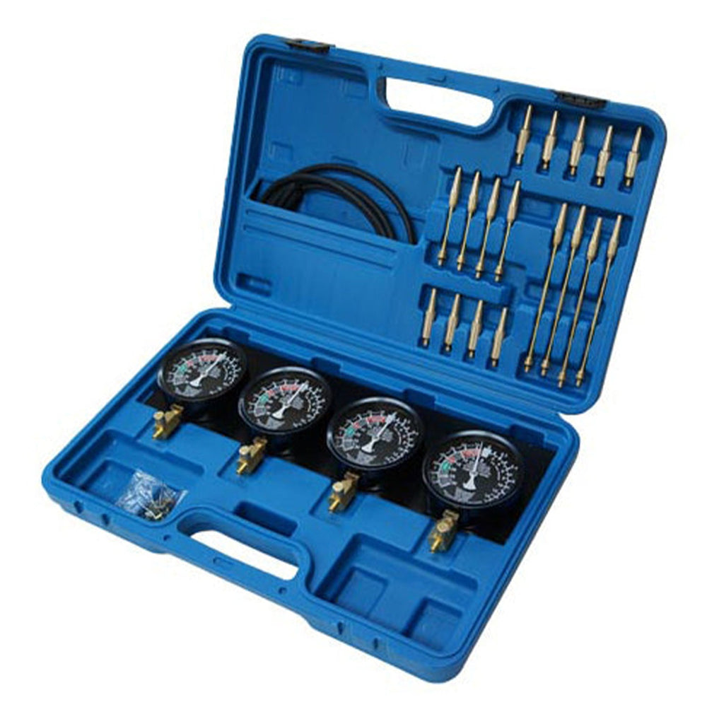 Set-kit tester pressione carburante per auto moto, sincronizzatore carburatore per vuoto