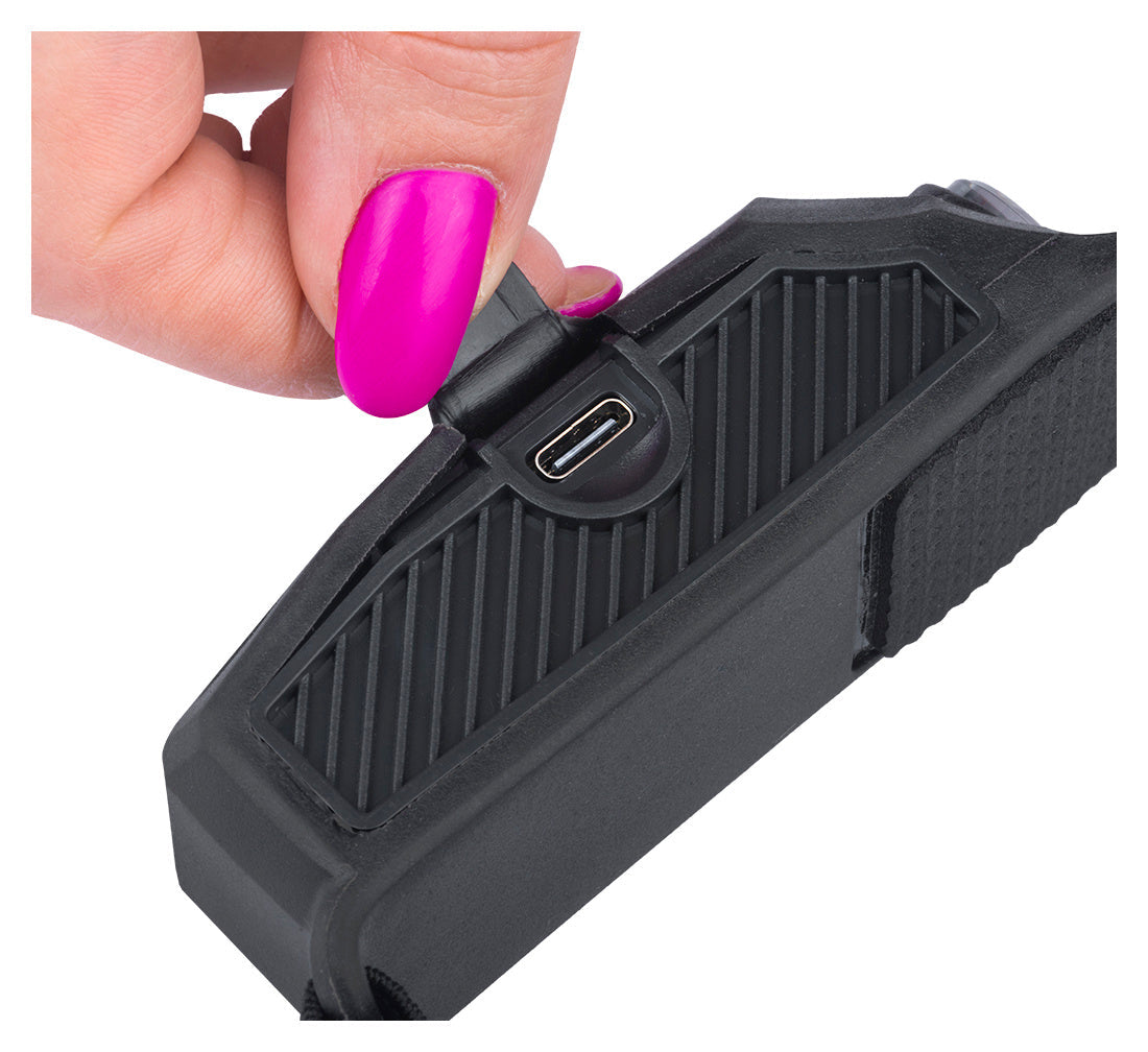 Torcia frontale con sensore Fh-200 a LED, ricaricabile, con movimento, batteria da 1200mAh