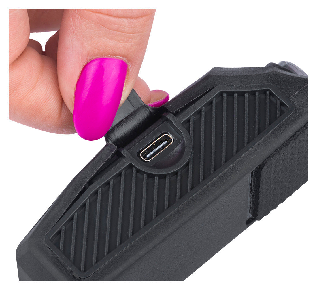 Torcia frontale con sensore Fh-220 con 3 strisce LED, ricaricabile, con movimento, batteria da 1200mAh