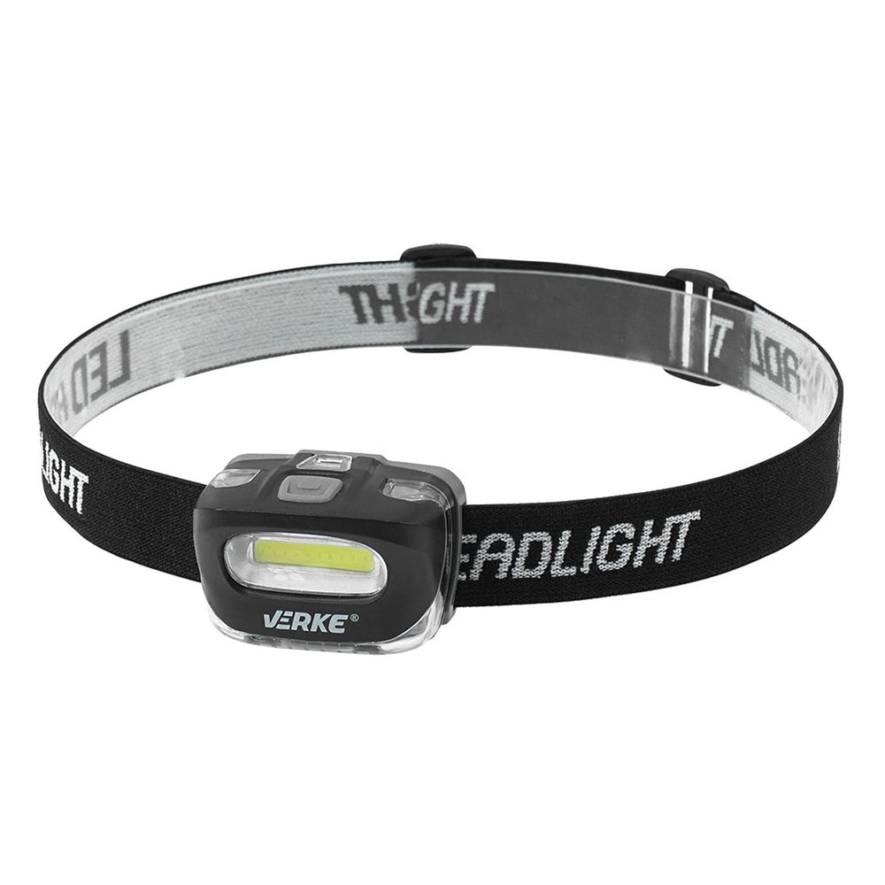 Torcia frontale LED COB, super luminosa, lampada ricaricabile con sensore movimento, da testa per campeggio/pesca/trekking, 5 W Verke
