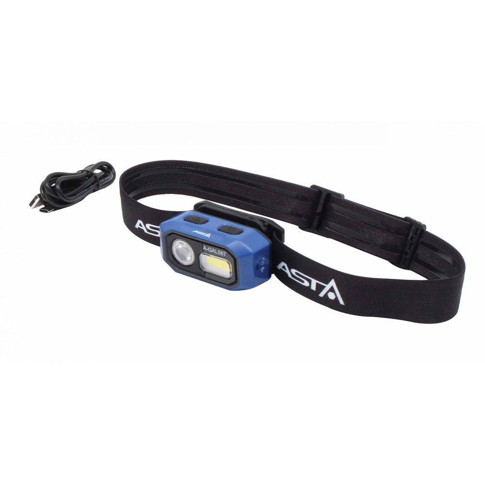 Torcia lampada frontale con batteria a LED COB ,480 lumen