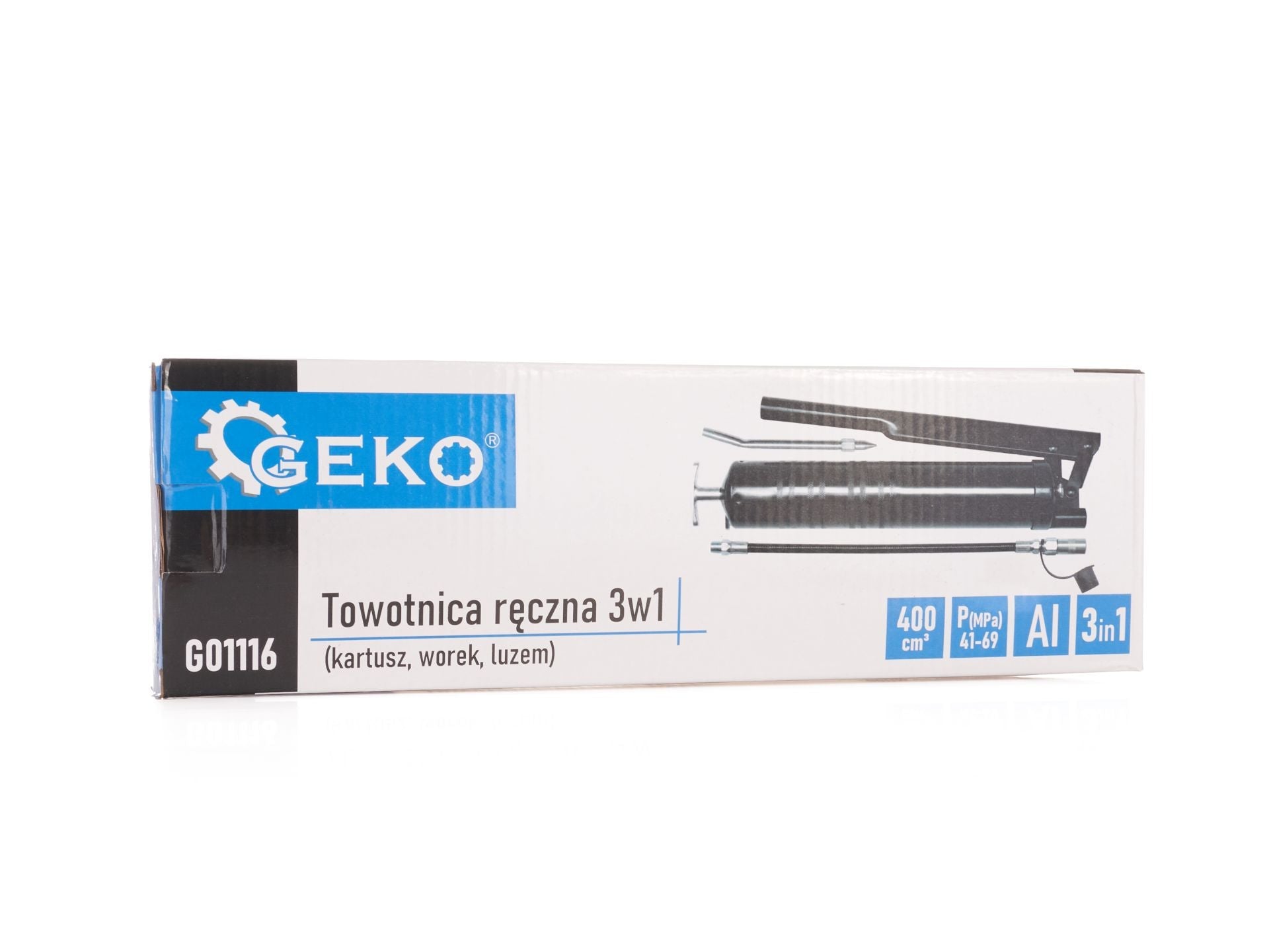 Pistola ingrassatore manuale, pompa grasso manuale con leva 3 in 1  Geko