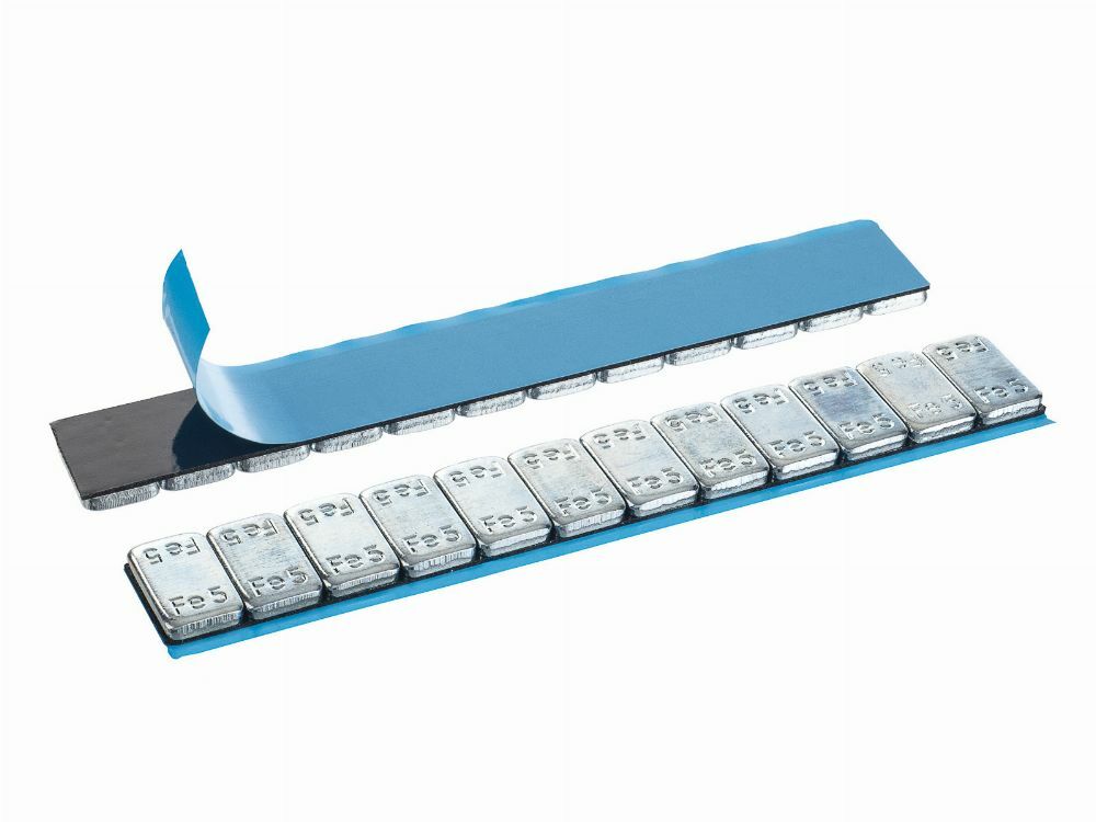 Striscia adesiva pesi equilibratura, contrappesi adesivi per cerchioni auto, pesi di bilanciatura, per auto, furgoni e SUV, 5 g round 100 strisce