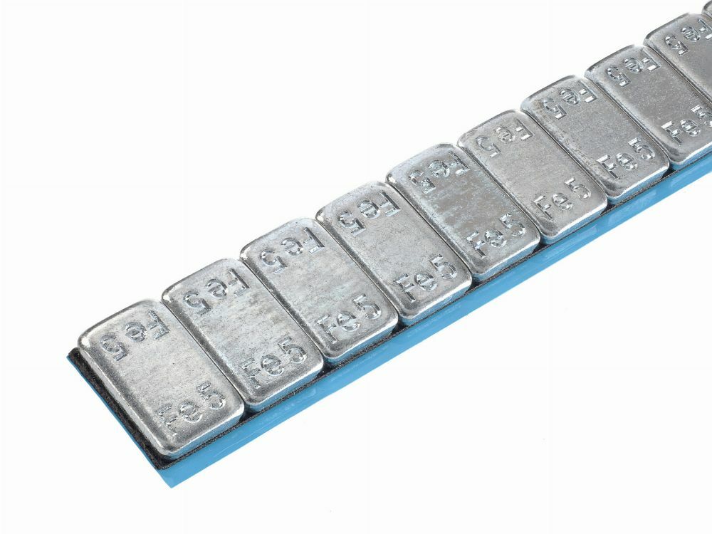 Striscia adesiva pesi equilibratura, contrappesi adesivi per cerchioni auto, pesi di bilanciatura, per auto, furgoni e SUV, 5 g round 100 strisce