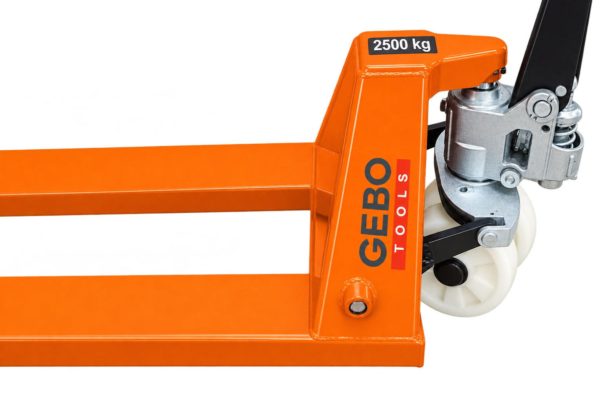Transpallet manuale trazione sollevamento merci ,2.5 tonnellate,120 x 55 cm Gebo