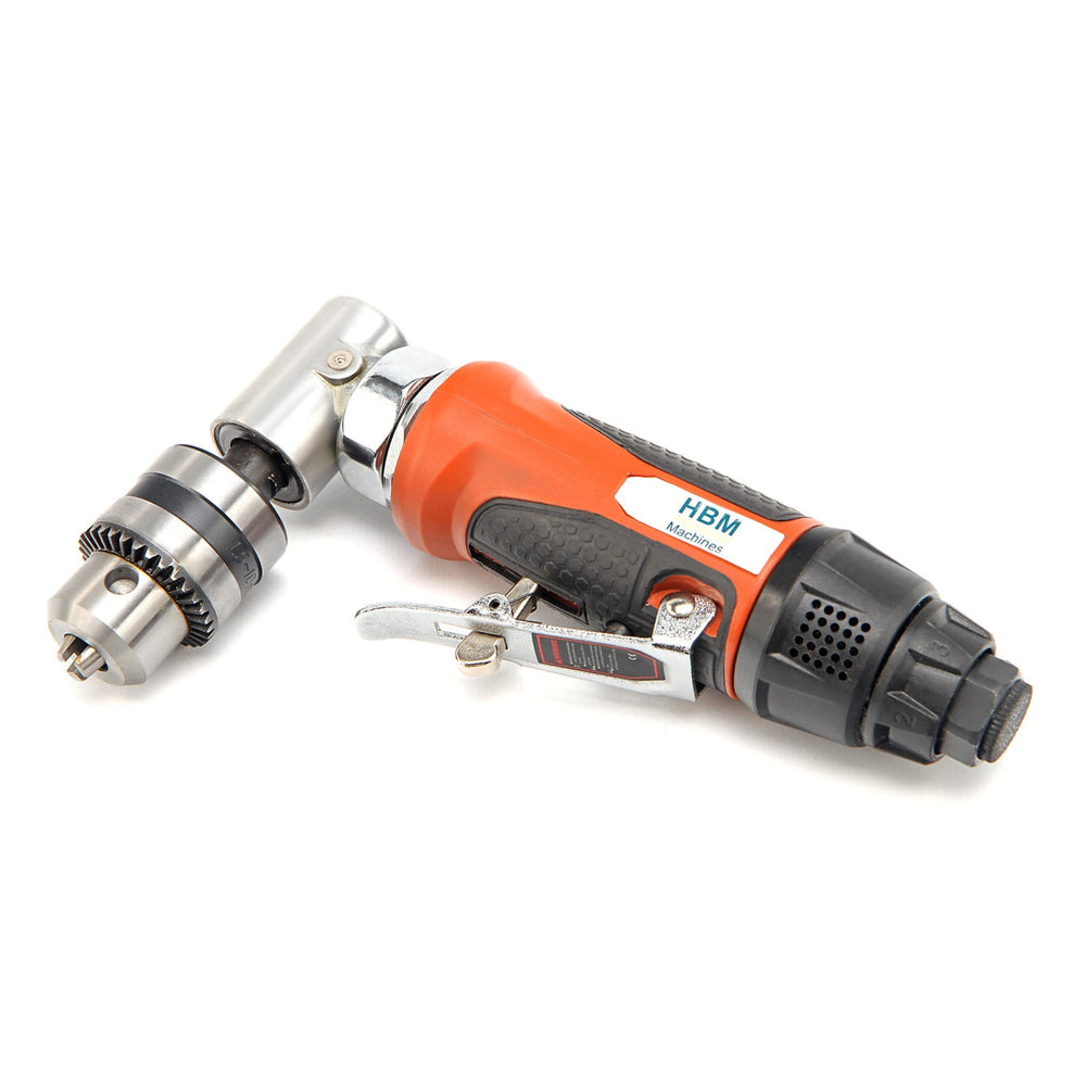 Trapano angolare pneumatico con mandrino a cremagliera, 10 mm Hbm