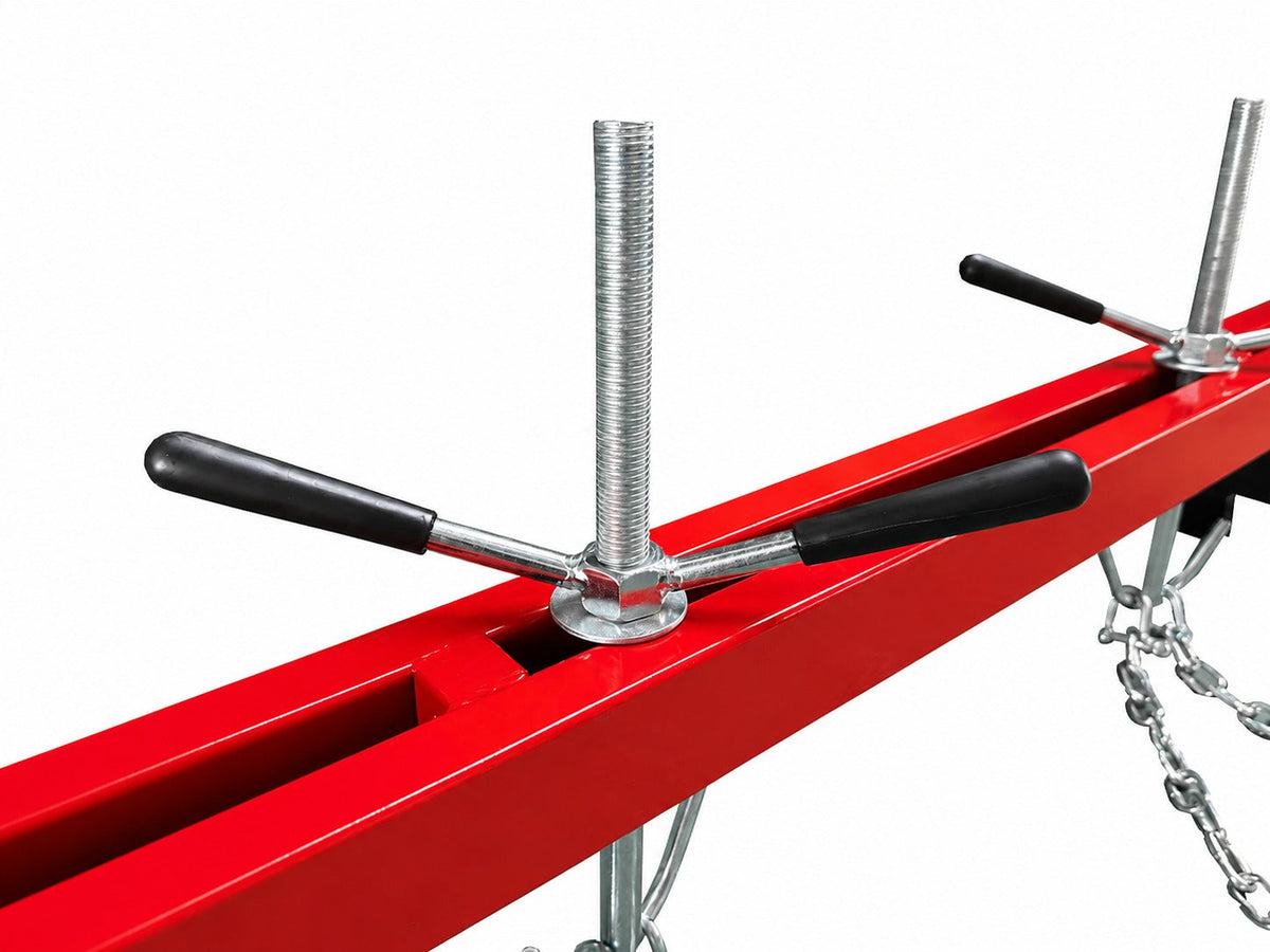 Ponte motore con portata max di 500 kg, traversa per sollevamento per riparazioni di motori, barra supporto manuale, Gebo Tools