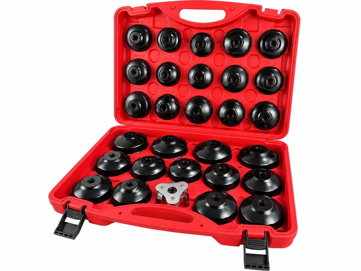 Set-kit chiavi a tazza per filtro olio, coppe smontare filtri auto, 30 pezzi Gebo Tools