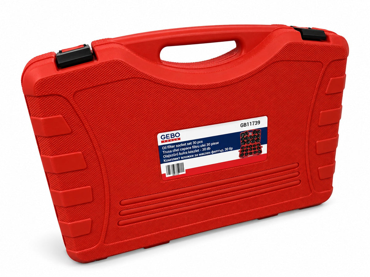 Set-kit chiavi a tazza per filtro olio, coppe smontare filtri auto, 30 pezzi Gebo Tools