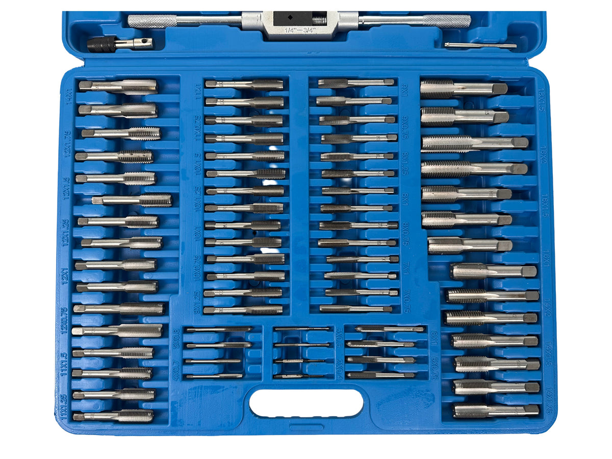 Set-kit filiere e maschi M2–M18 ,110 pezzi Gebo Tools