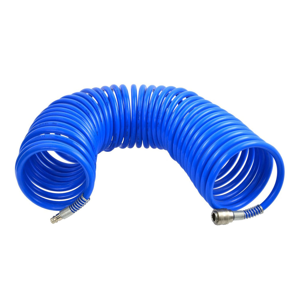 Tubo a spirale per aria compressa, con attacchi rapidi 8 × 12 mm 20 m