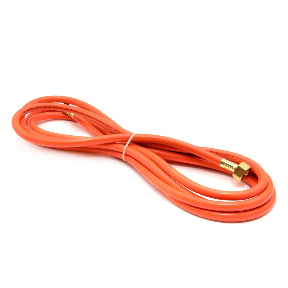 Tubo gas professionale 5 m con attacco gw 3/8" w21,8 mm Geko