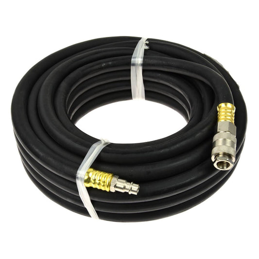 Tubo pneumatico in gomma professionale con raccordi rapidi da 1/4", 10 m, 10 X 17 mm,  Geko