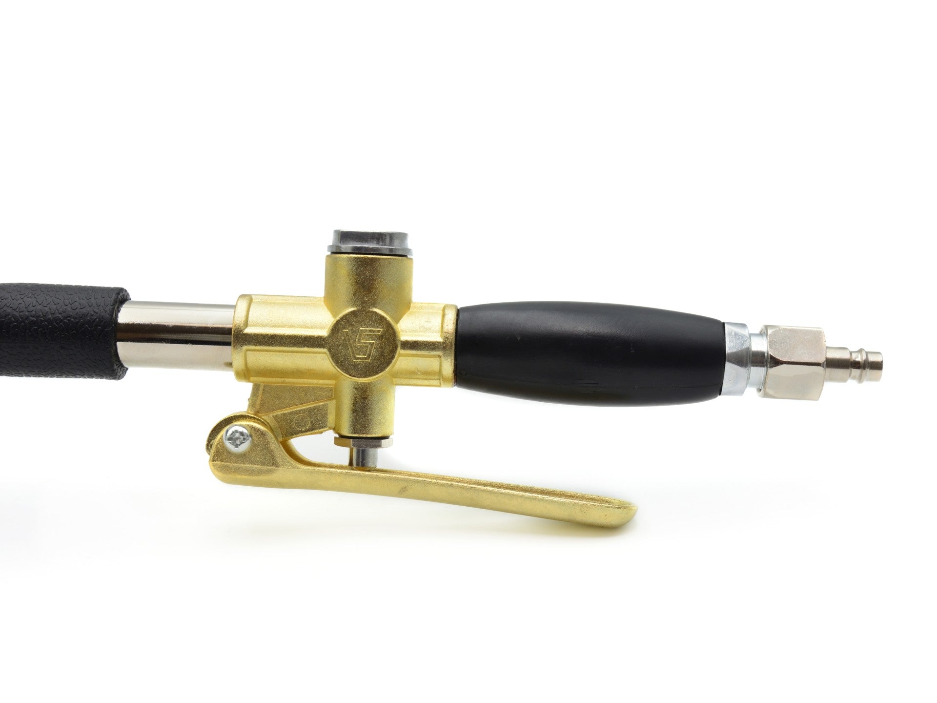 Macchina per la pulizia ad aria compressa, pistola a imbuto con 4 ugelli metallici aggiuntivi, pistola pneumatica per intonacatura-verniciatura, pistola per malta, in acciaio inox