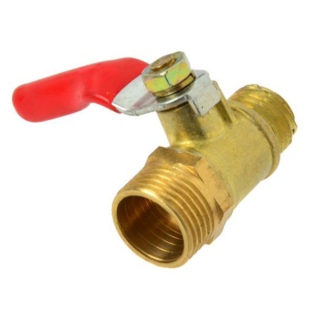 Valvola a sfera 1/4''in ottone, rubinetto di arresto I per l'aria compressa ,officina,Geko
