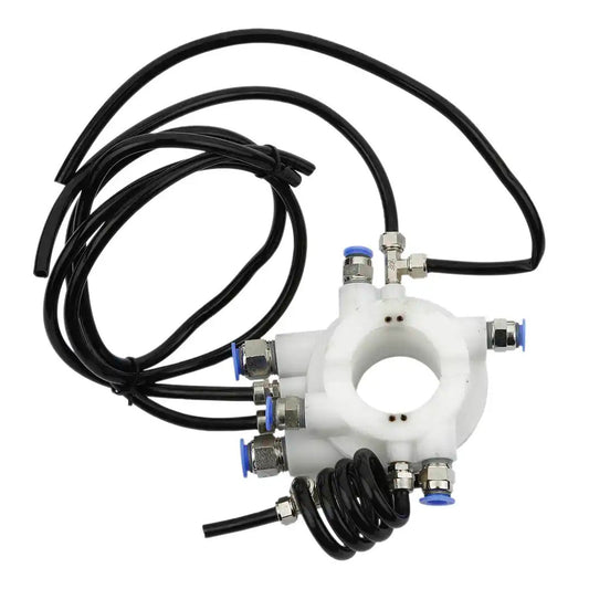 Valvola di controllo dell'aria per pneumatici, valvola a pedale per macchina smontagomme, Ø49 mm, connettori per tubi con diametro esterno, interruttore pneumatico