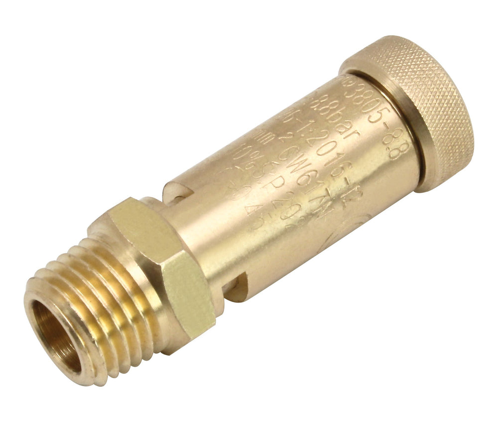 Valvola di sicurezza 1/4" 10 Bar per compressore d'aria