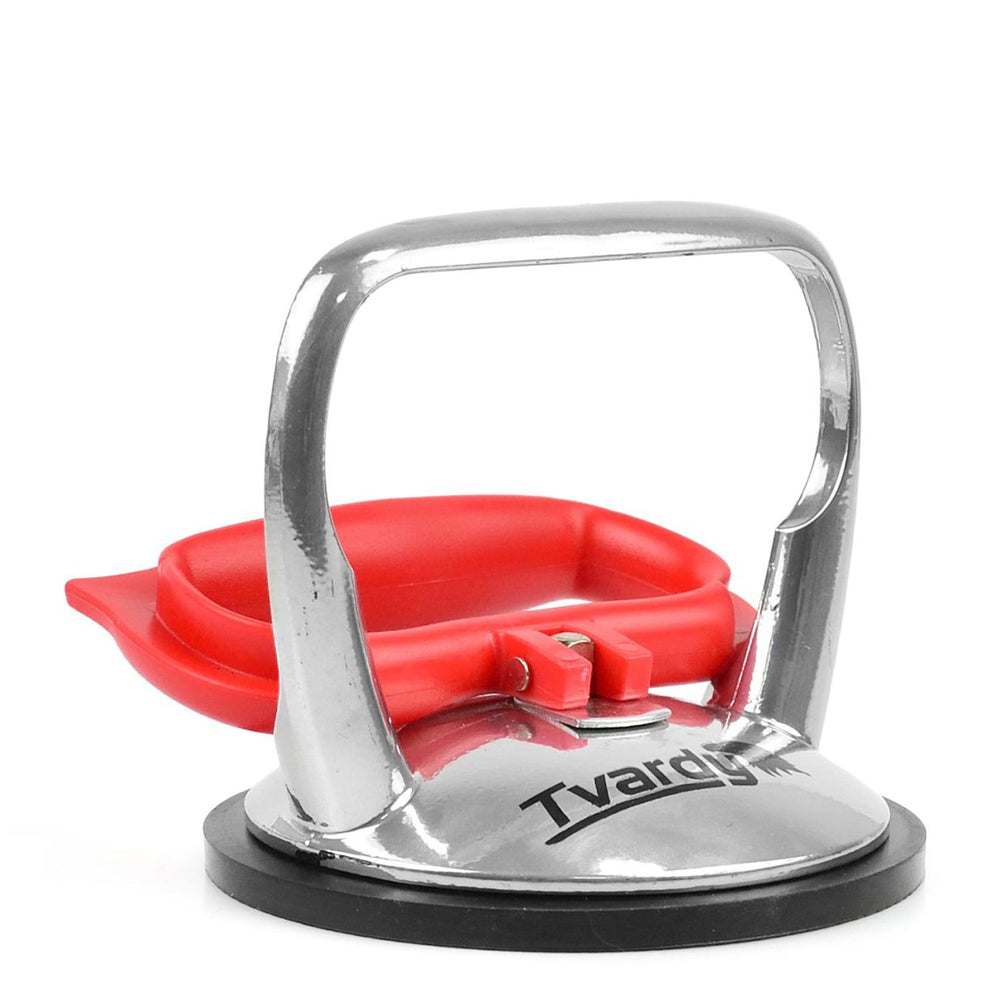 Ventosa in alluminio per vetro ,capacità 60 kg ,diametro 125 mm