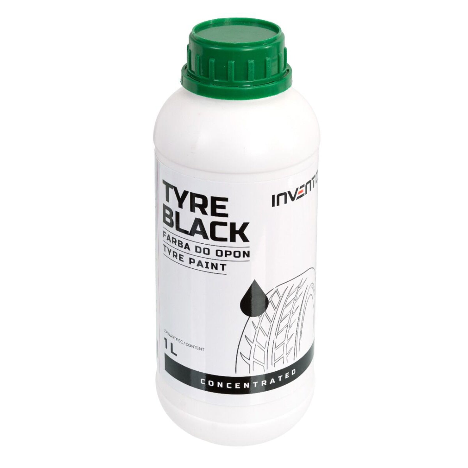 Vernice per pneumatici auto , Black Tyre 1 litro Invento
