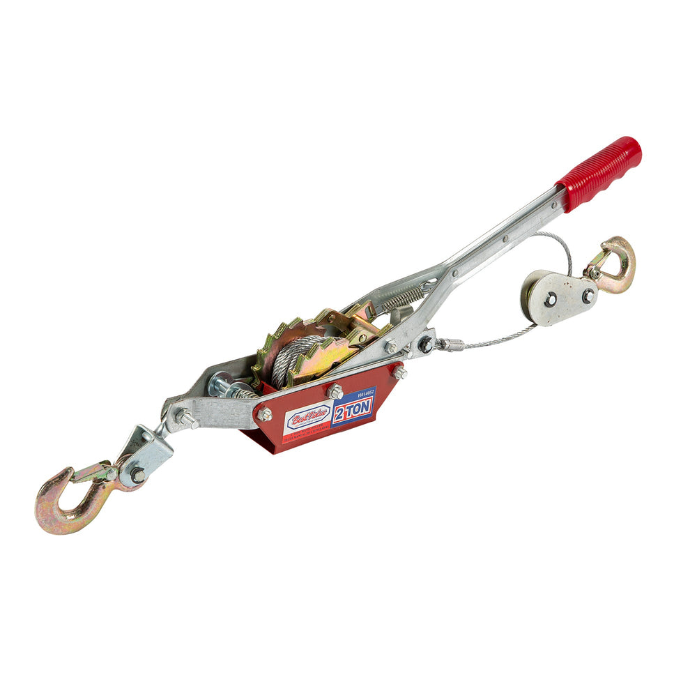 Verricello manuale a 2 ganci di traino, portata massima 2 tonnellalte, cavo in acciaio 4 mm, ideale per auto
