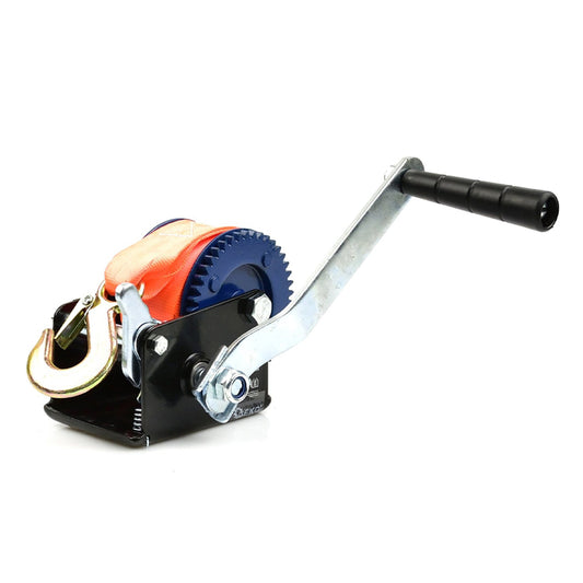 Verricello manuale, portata massima 363 kg, 5 m, ideale per traino auto, paranco, argano
